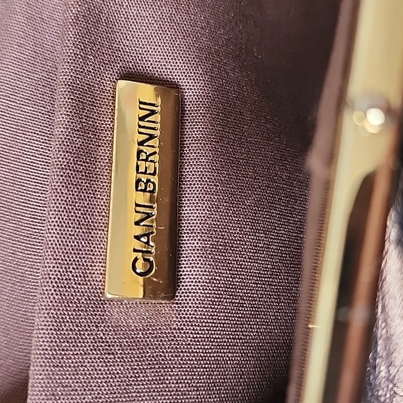 Giani Bernini Bronze Brown Metallic Small Clutch Purse - Picture 3 of 7